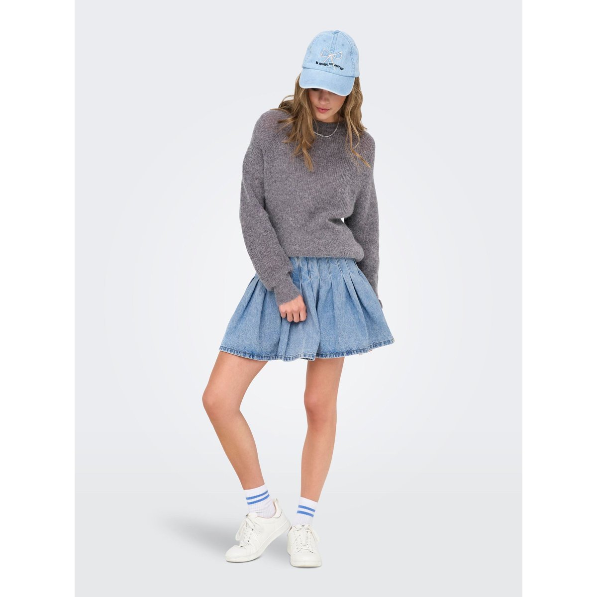 Jupe En Denim medium blue denim, ONLY