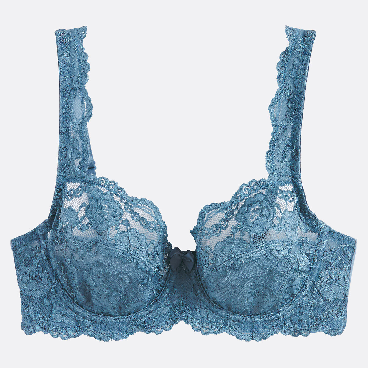 Soutien-gorge emboîtant en dentelle Anthea bleu grisé, ANNE WEYBURN