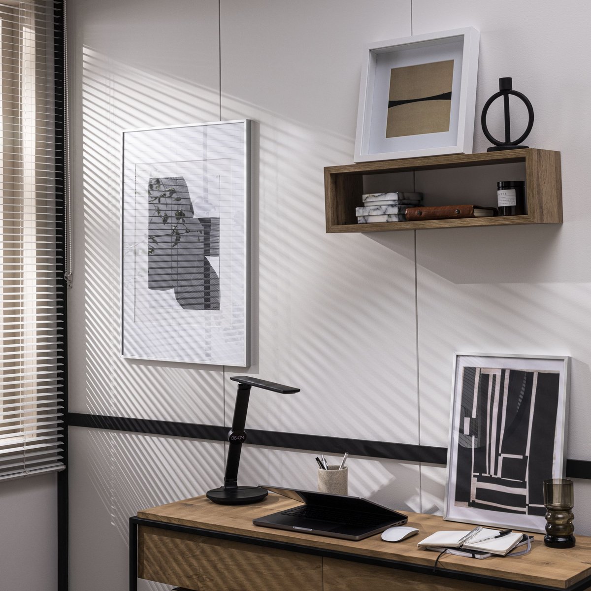 Cadre sans passe-partout en métal, DESIGN gris / argent, INSPIRE