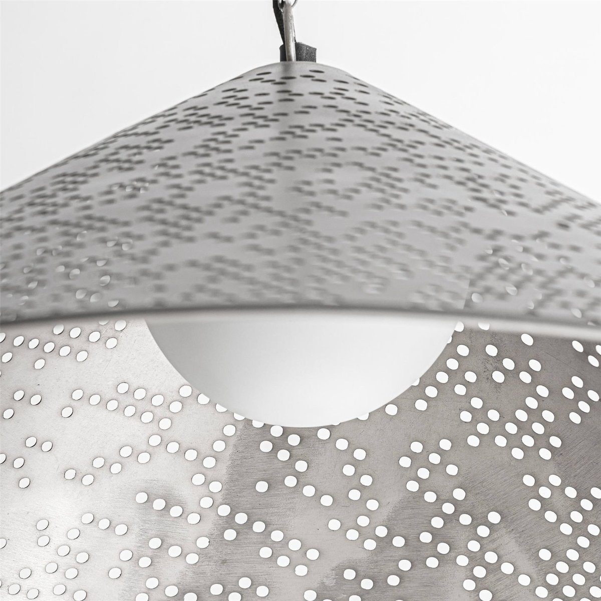 Suspension acier collection S.JACQUARD argenté, RECOLLECTION