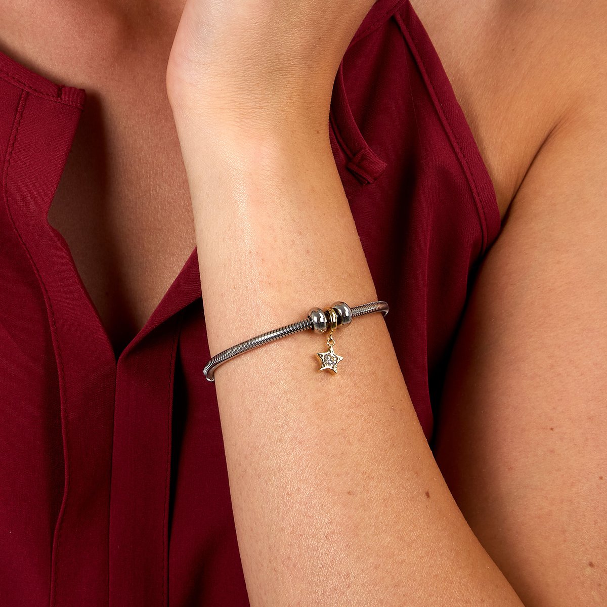 Bracelet DROPS stainless steel,yellow gold, MORELLATO
