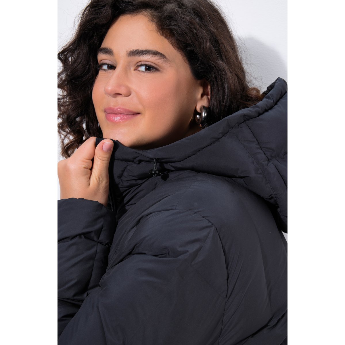 Manteau léger HYPRAR, capuche, déperlant noir, ULLA POPKEN