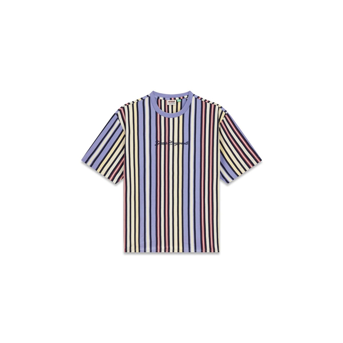 T-Shirt À Rayures lilas, GUESS