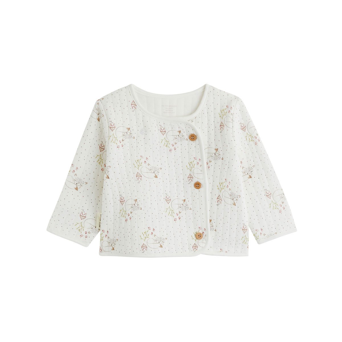 Veste bébé en molleton Doucette ecru, PETIT BEGUIN