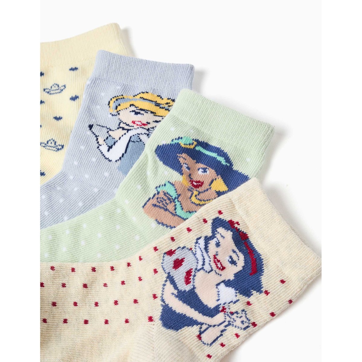 Lot de 4 paires de chaussettes avec les Princesses Disney multicolore, ZIPPY