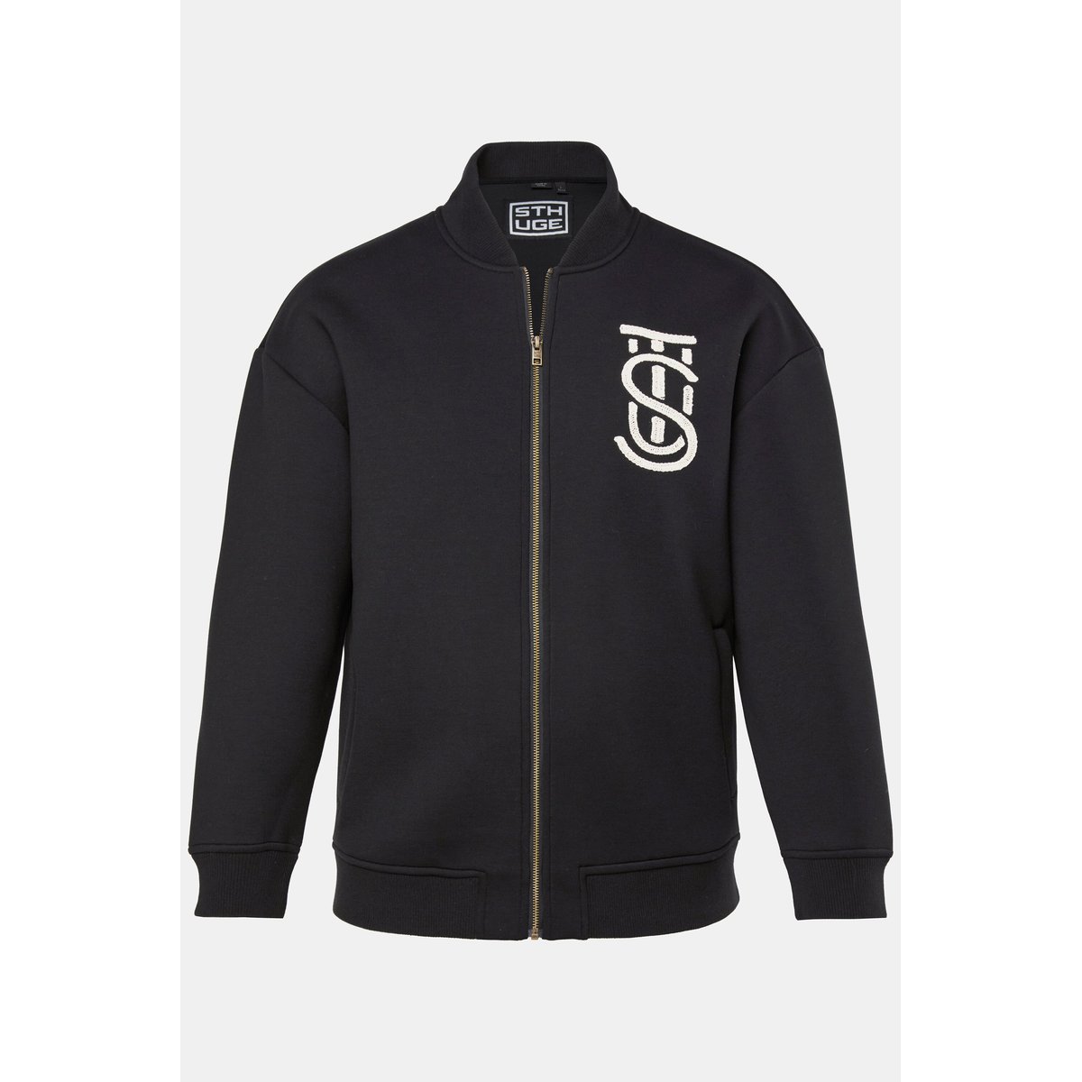 Blouson esprit Teddy noir, STHUGE