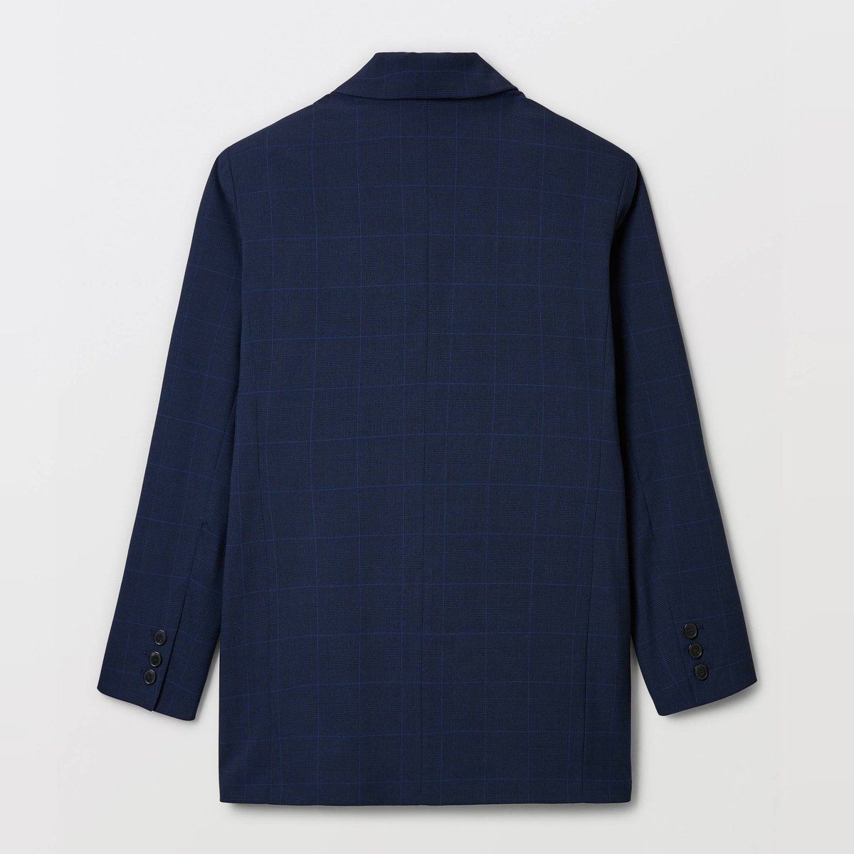 Veste blazer à carreaux cachalot, MONOPRIX