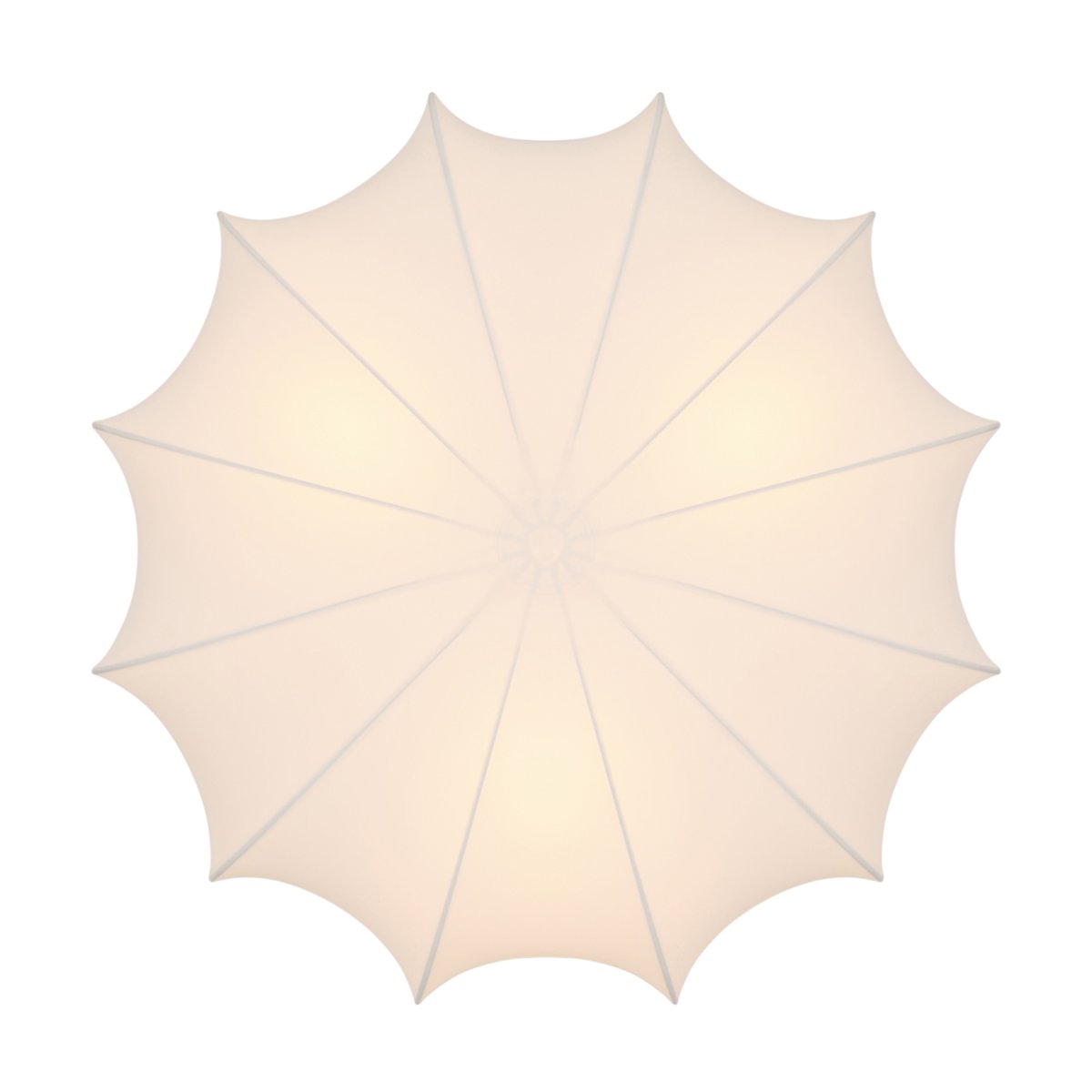 Plafonnier rond en textile et métal, AERON blanc, NORDLUX