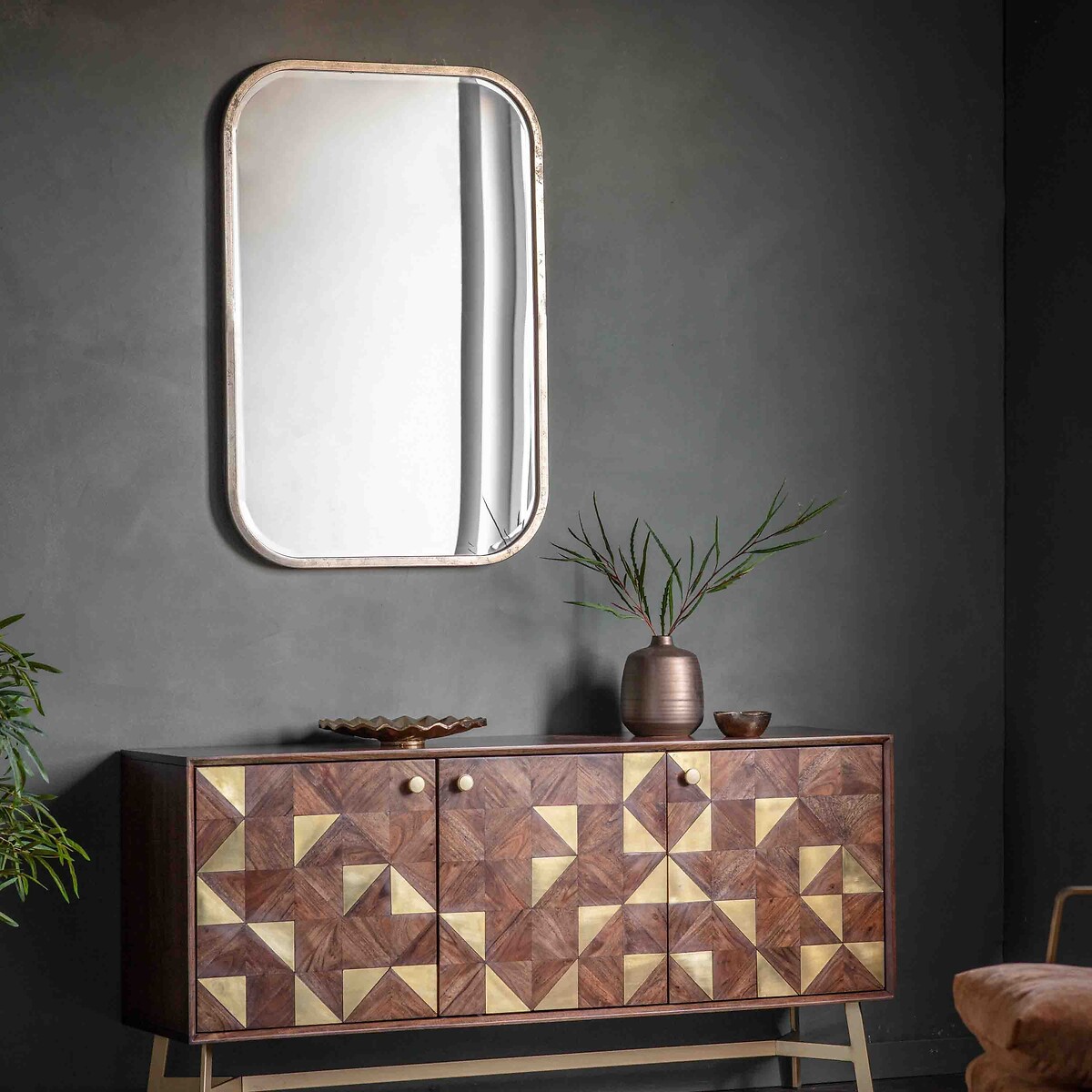 66x96cm Loxley Rectangle Mirror champagne, ÉDITÉ