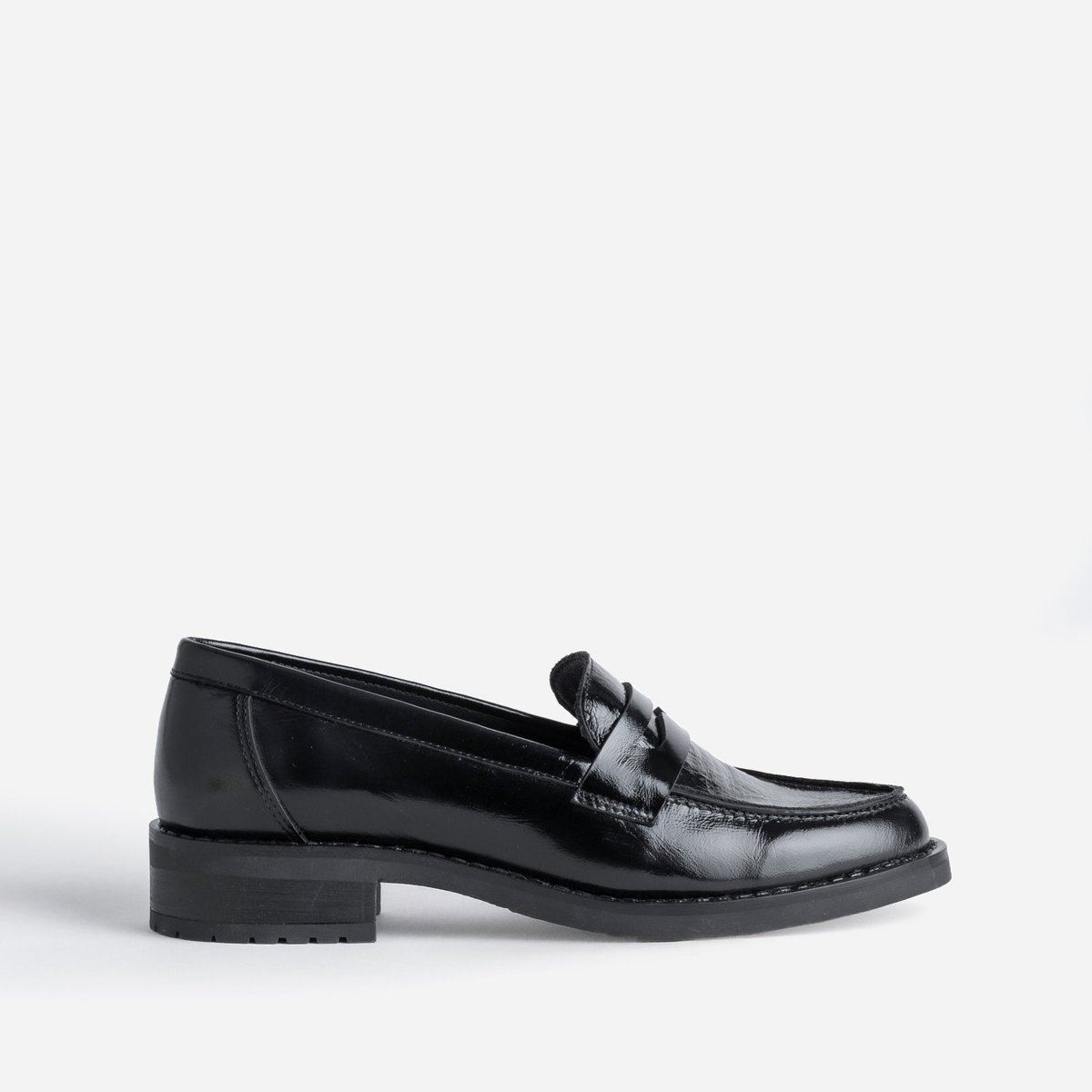 Mocassin en cuir GINGER noir, ERAM