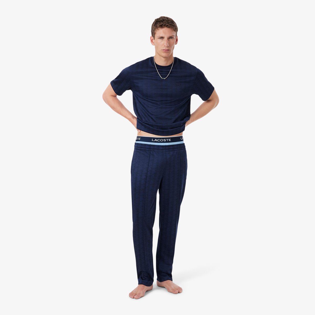 Lot de 3 boxers courts microfibre bleu-2wk, LACOSTE