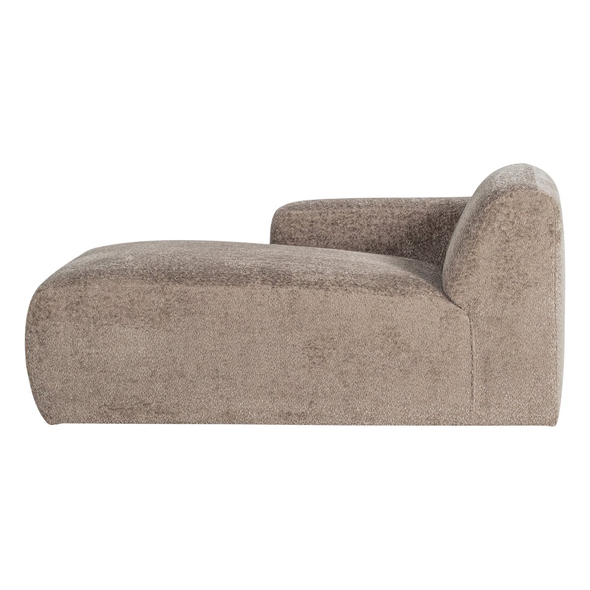 Élément chaise longue gauche laine MOJO BASE sable foncé, WOOOD