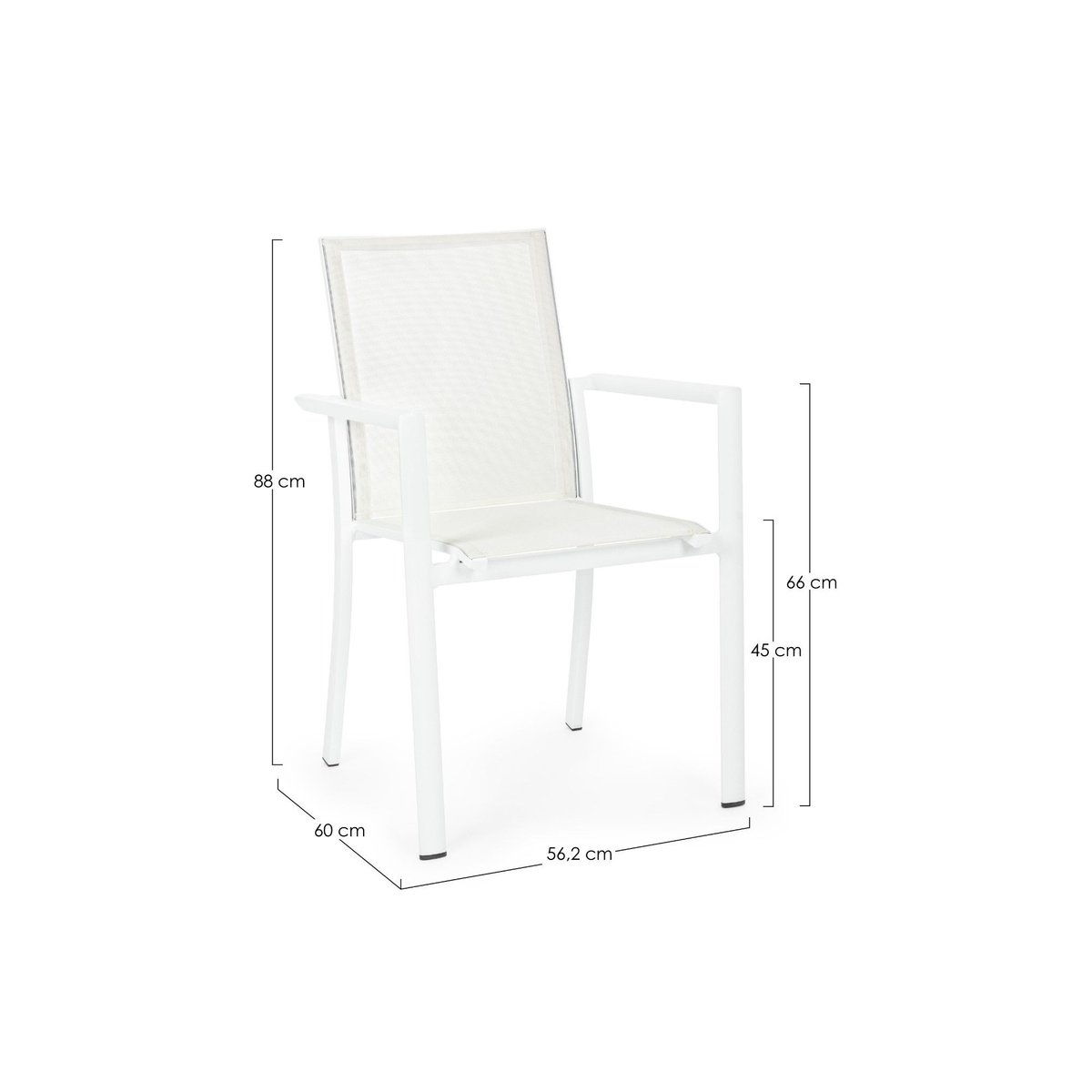 Table de jardin extensible 180/240 et 8 chaises empilables - AVIGNON blanc, HELLIN, DEPUIS 1862