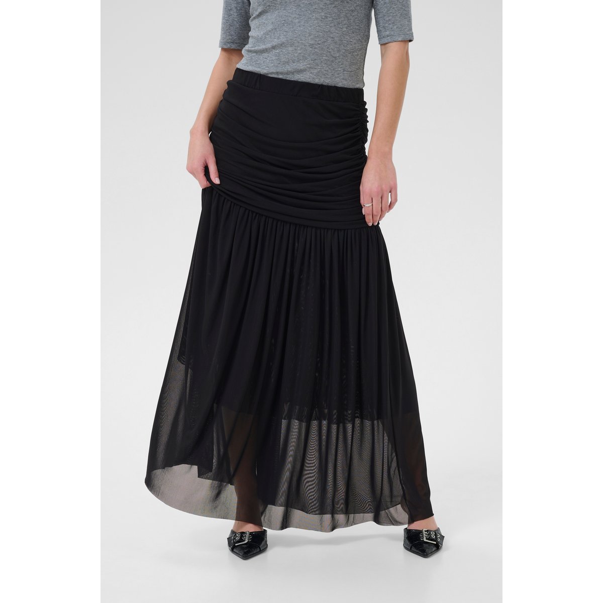 Jupe casual noir, KAFFE