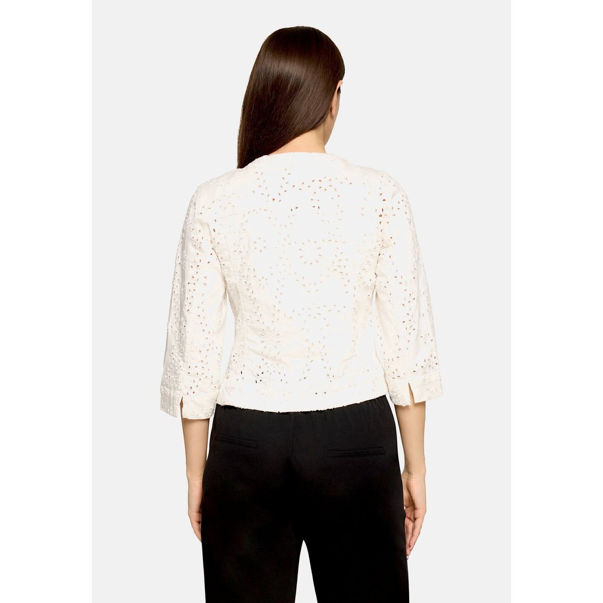 Veste en jean à manches 3/4 blanc, BETTY BARCLAY