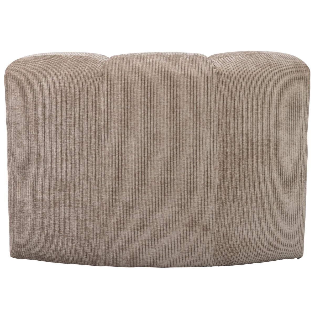 Banc de salle a manger d'angle avec dossier en bouclé MOJO sable foncé, WOOOD
