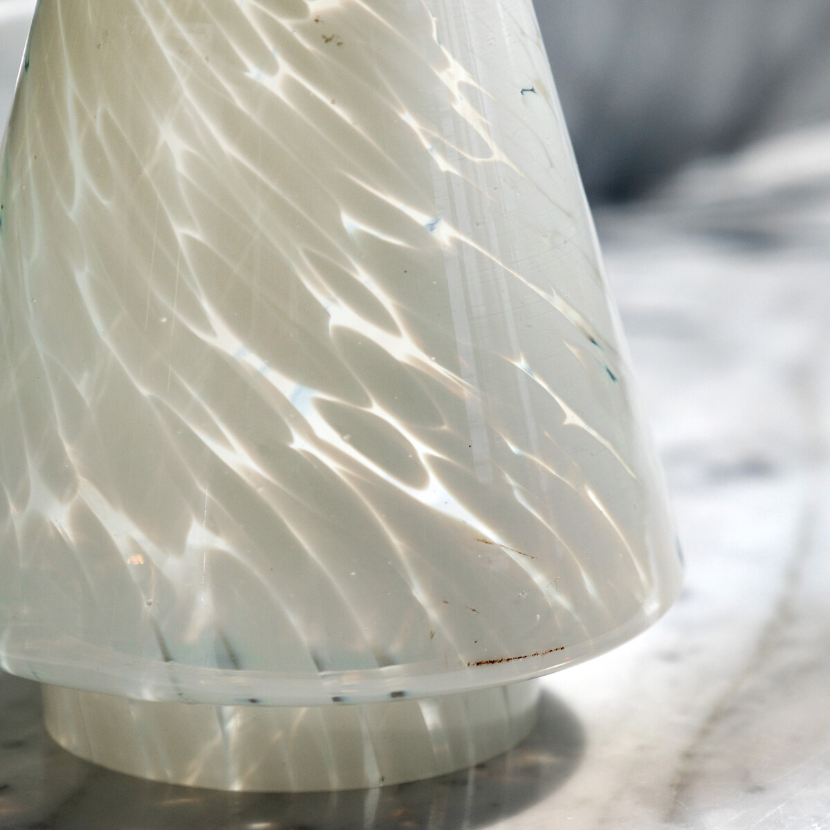 Large White Confetti Glass Tree Decoration white, SO'HOME