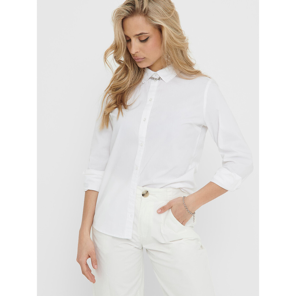 Chemisier cintré blanc, JDY