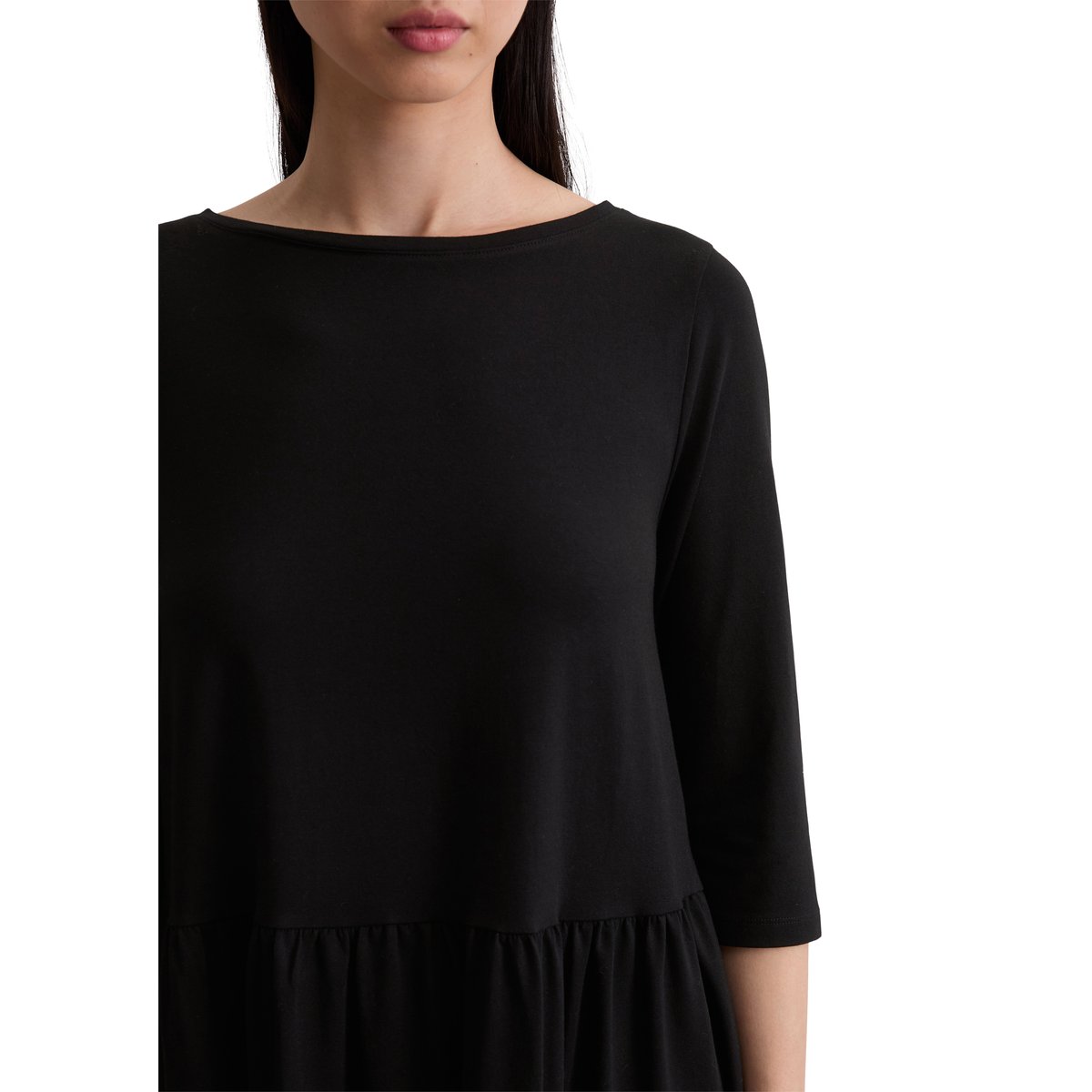 Robe en jersey régulière en TENCEL™ Modal noir, MARC O'POLO