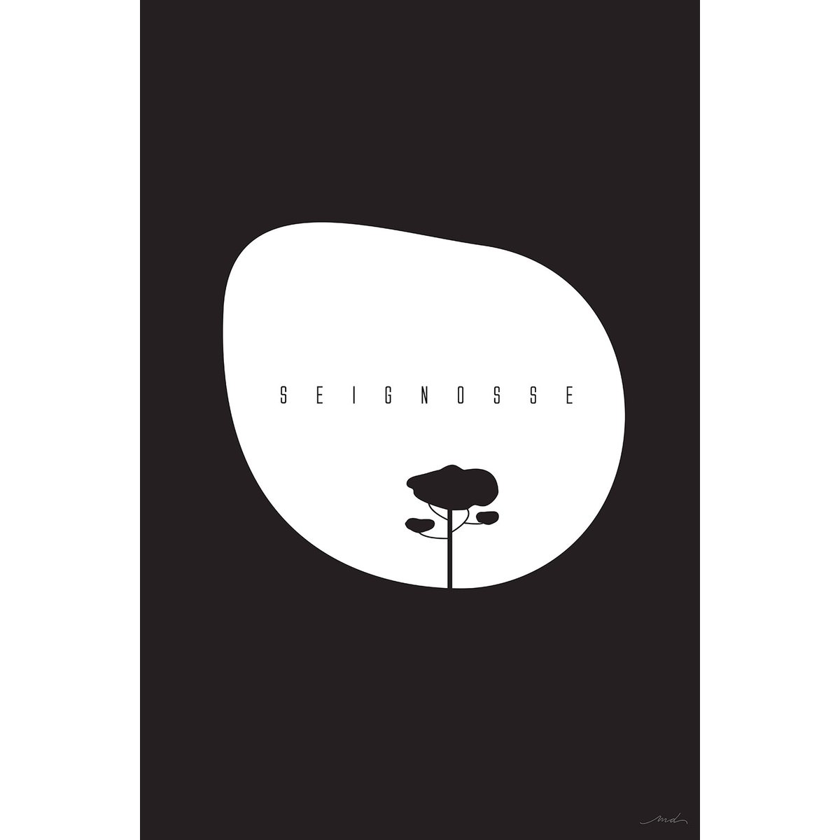 Tableau minimal seignosse tableau alu dibond, HEXOA