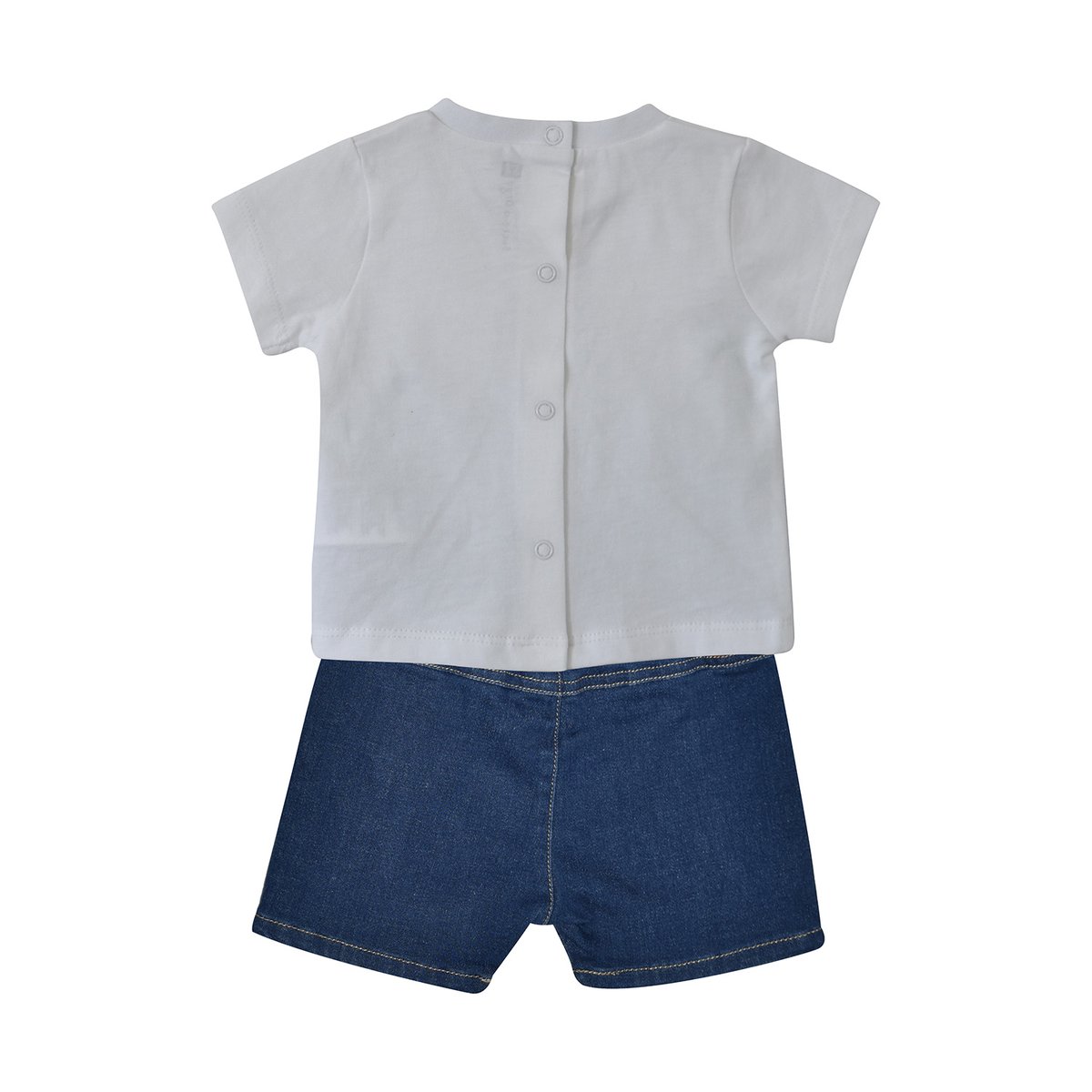 Tee shirt bermuda en jean edouard bleu, SUCRE D'ORGE