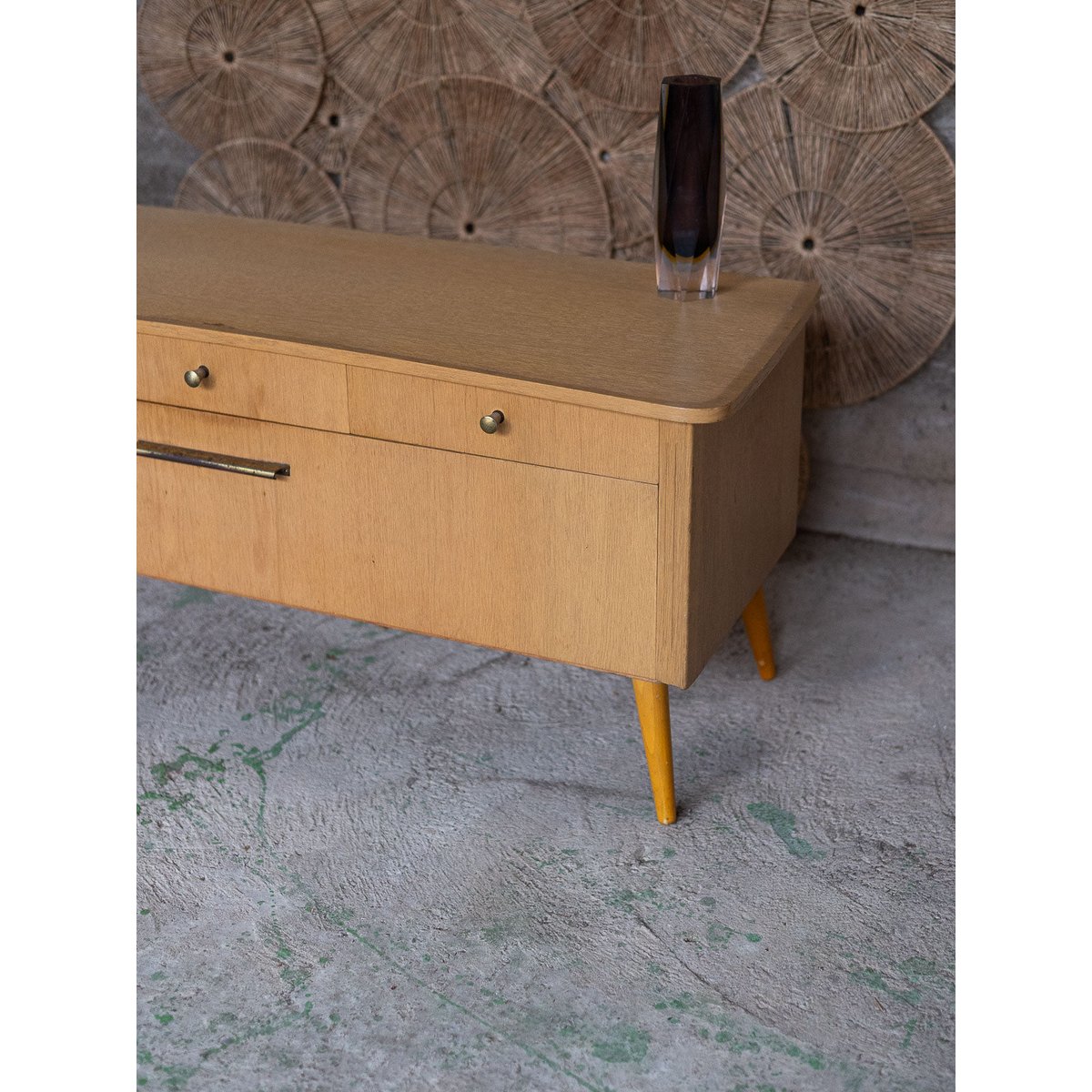 Enfilade rétro en bois Margaret N°778 - Bon état bois clair, DEBONGOUT