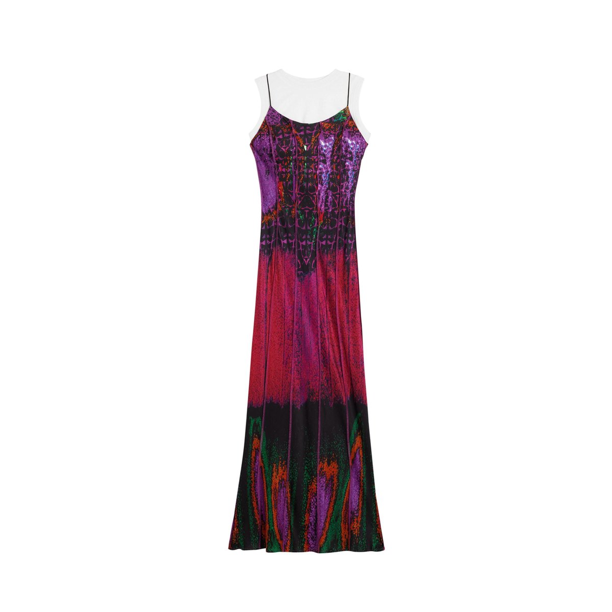 Robe combinée conçue par mr. christian lacroix rouge, DESIGUAL