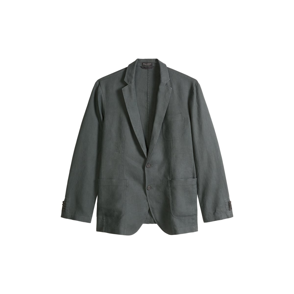 Veste shaped en pur lin gris foncé, MARC O'POLO