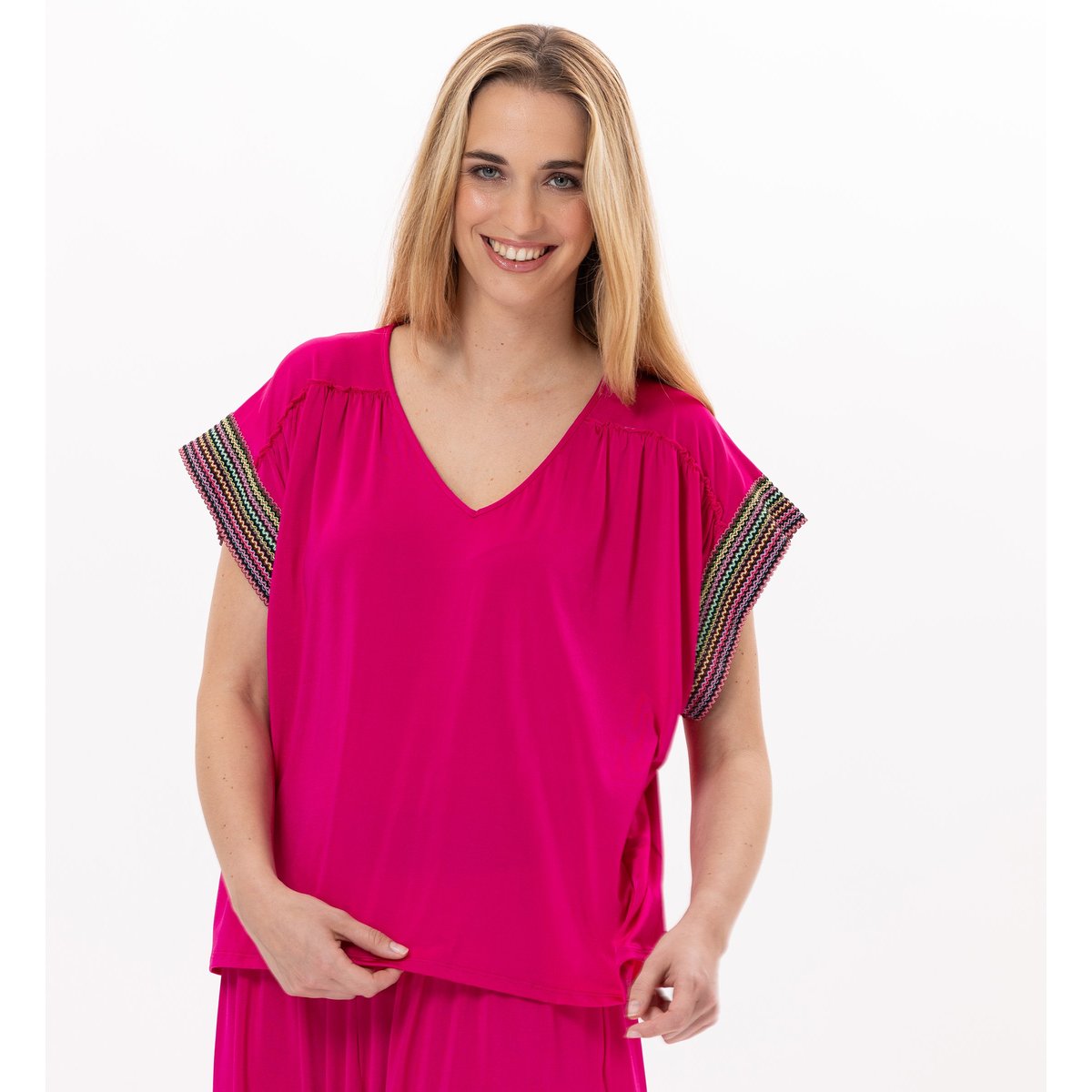 Tee-shirt en jersey PAMPELONNE 930 rose, LE CHAT