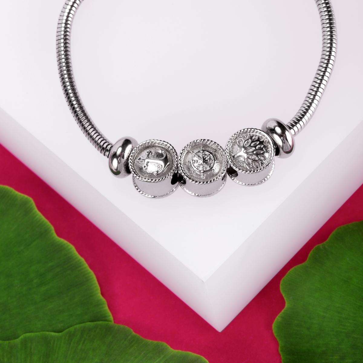 Bracelet en acier DROPS argent, MORELLATO