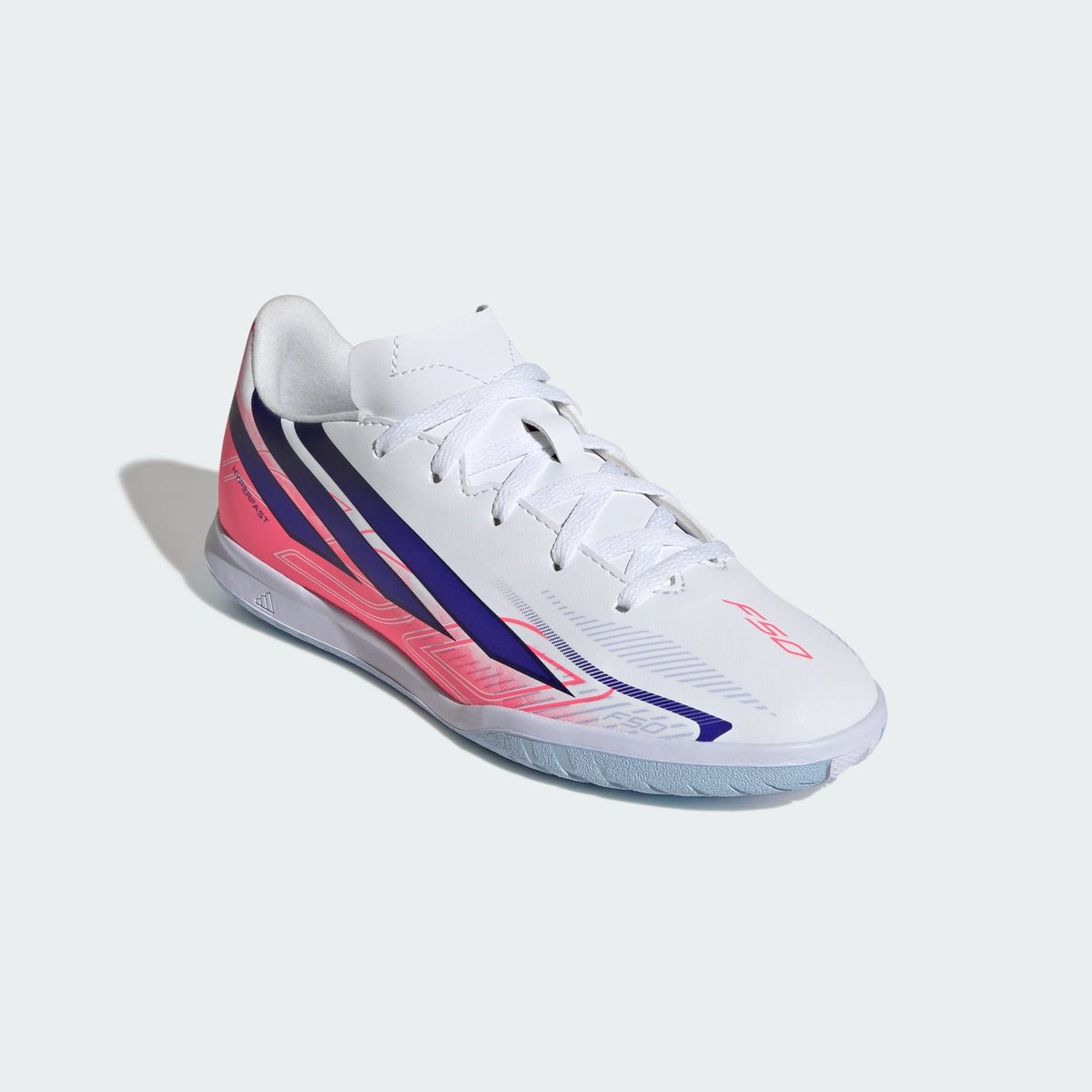 Chaussure De Football En Salle F50 Hyperfast Club Enfants Chaussure De Football En Salle F50 Hyperfast Club Enfants cloud white / solar purple / solar turbo, adidas Performance
