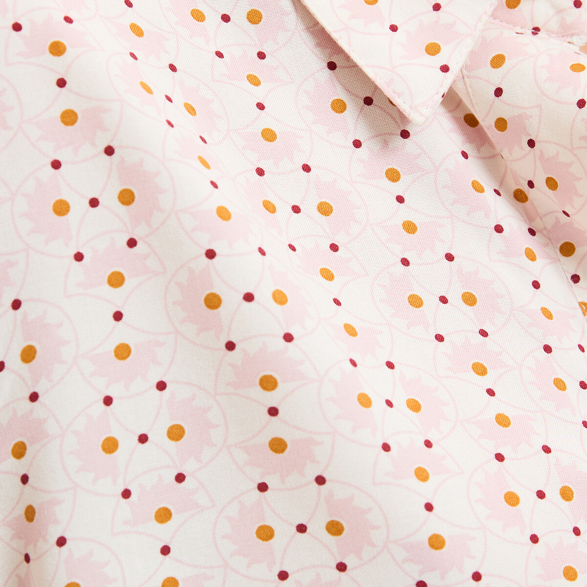Polka Dot Print Viscose Draping Nightshirt printed, ANNE WEYBURN
