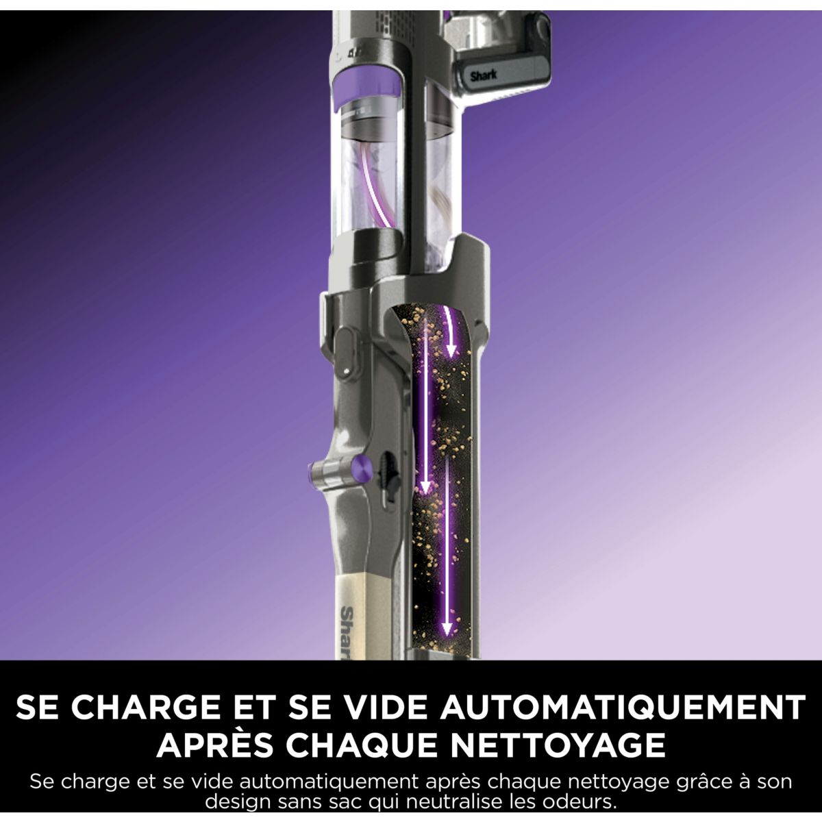 Aspirateur balai PowerDetect avec base de vidage automatique IP3251EUT couleur unique, SHARK