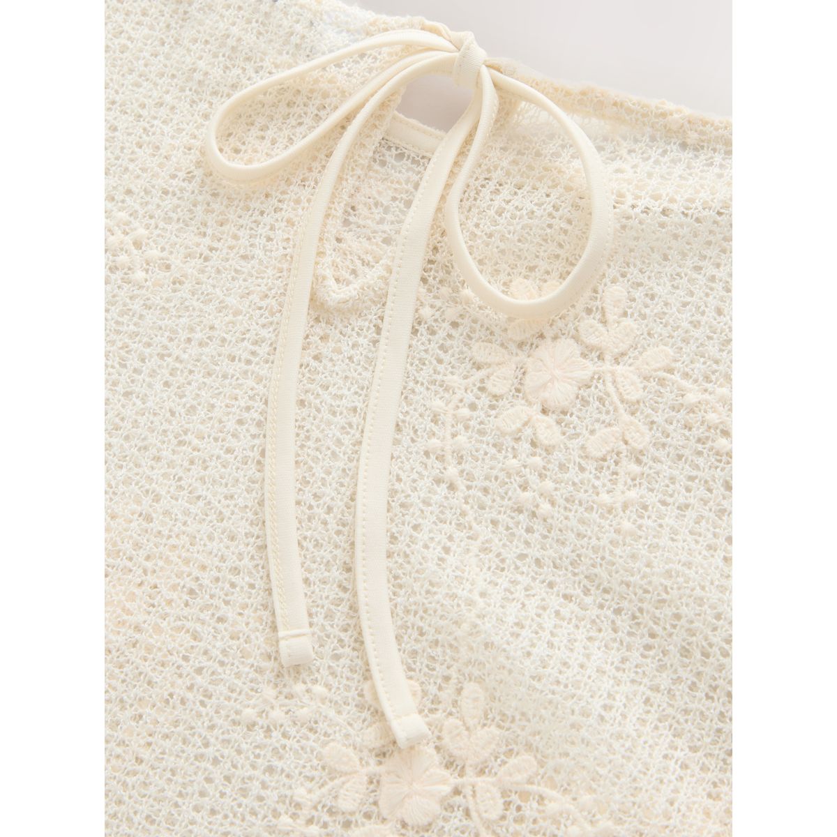 Débardeur en maille à fleurs écru, NEXT