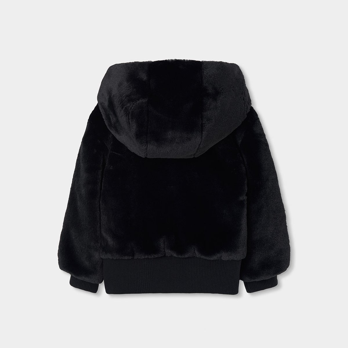 Veste fille à capuche noir, BOBOLI