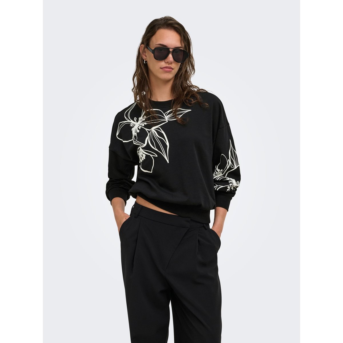 Sweat-Shirt noire - black, ONLY