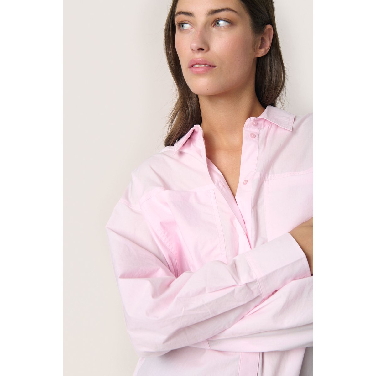 SOAKED IN LUXURY Chemise à manches longues SLCalico rose ballerina, SOAKED IN LUXURY