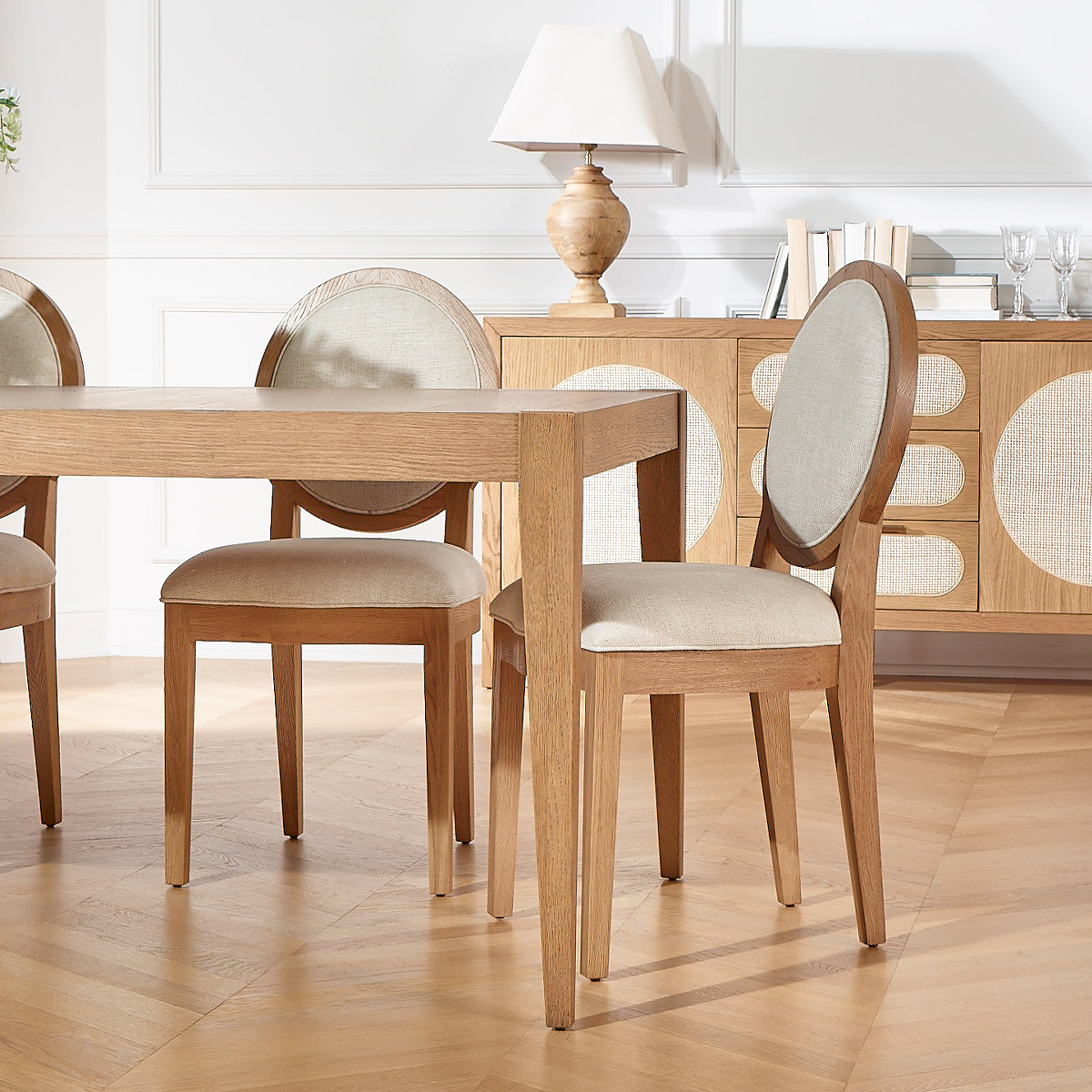 Table à manger 12 couverts en chêne, 280 x 100 cm MONTANA marron, ROBIN DES BOIS