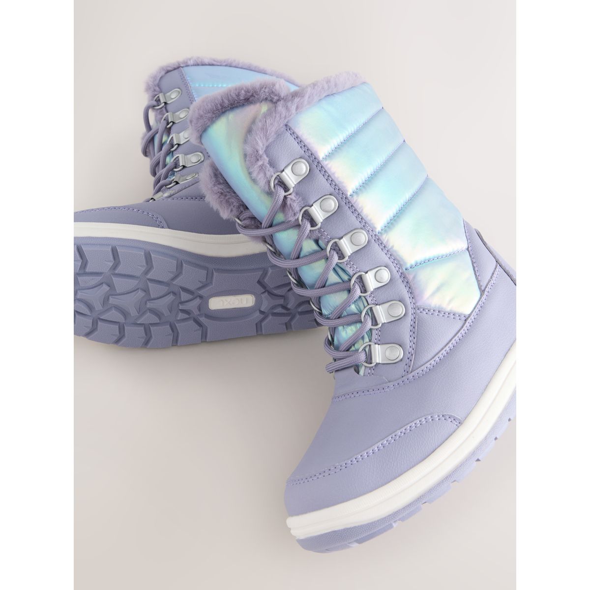 Après-skis imperméables lilas violet irisé, NEXT