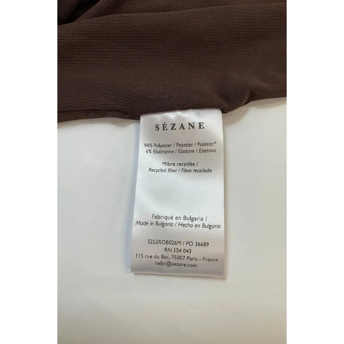 Robe - Très Bon État marron, SEZANE