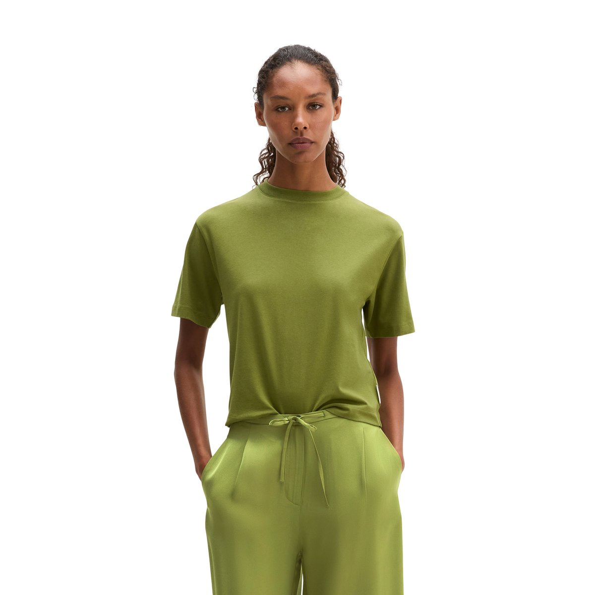 T-shirt relaxed avec TENCEL™ Modal vert, MARC O'POLO