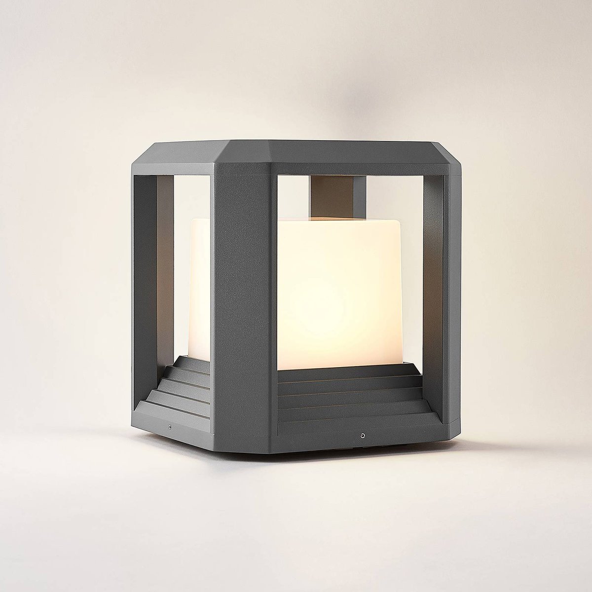 Luminaire extérieur en aluminium moderneLED anthracite, blanc, LUCANDE