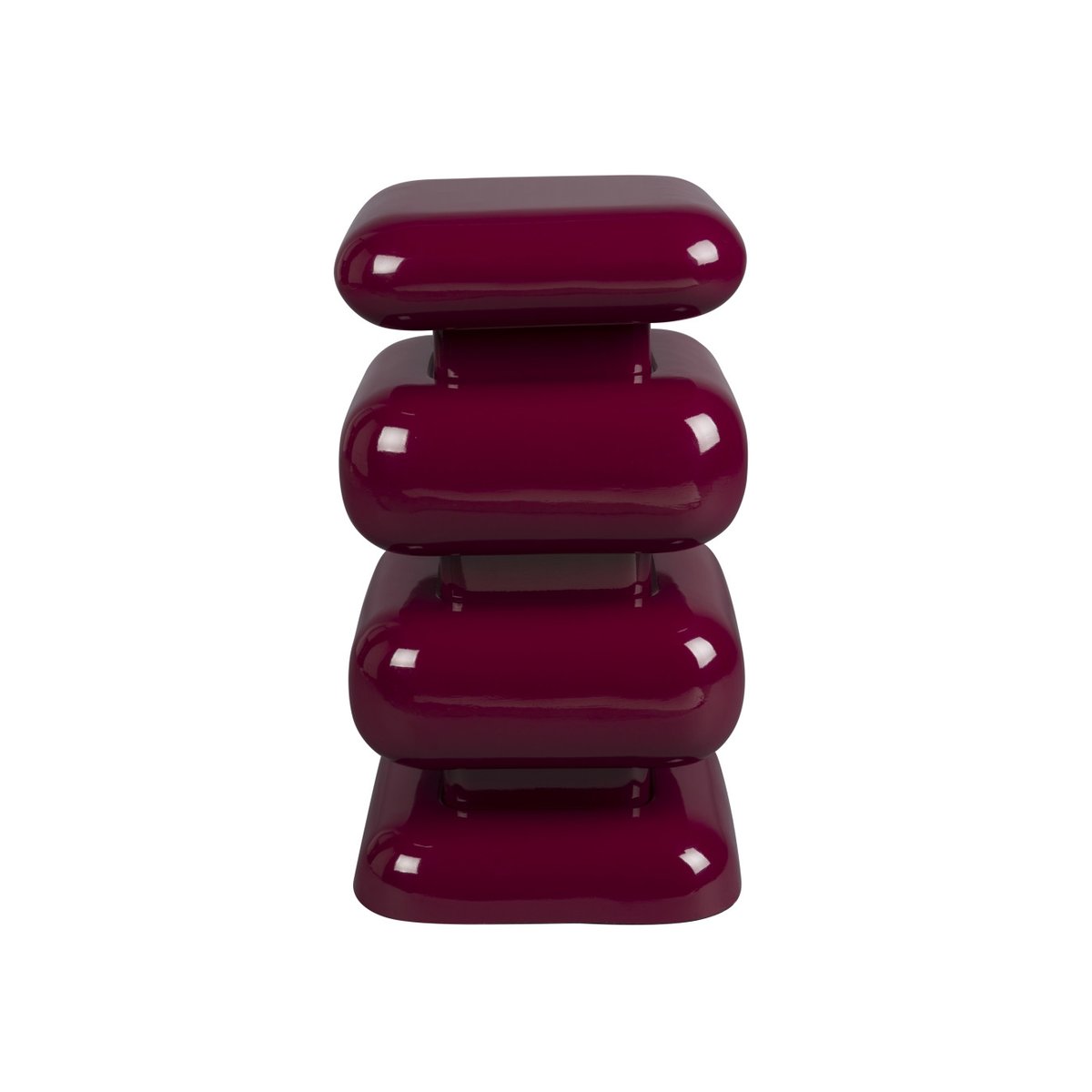 Bout de canapé en métal, STUBBY rouge, DUTCHBONE