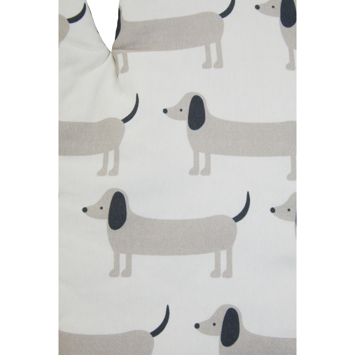 Cotton Single Oven Glove Sausage Dog Print white, SO'HOME
