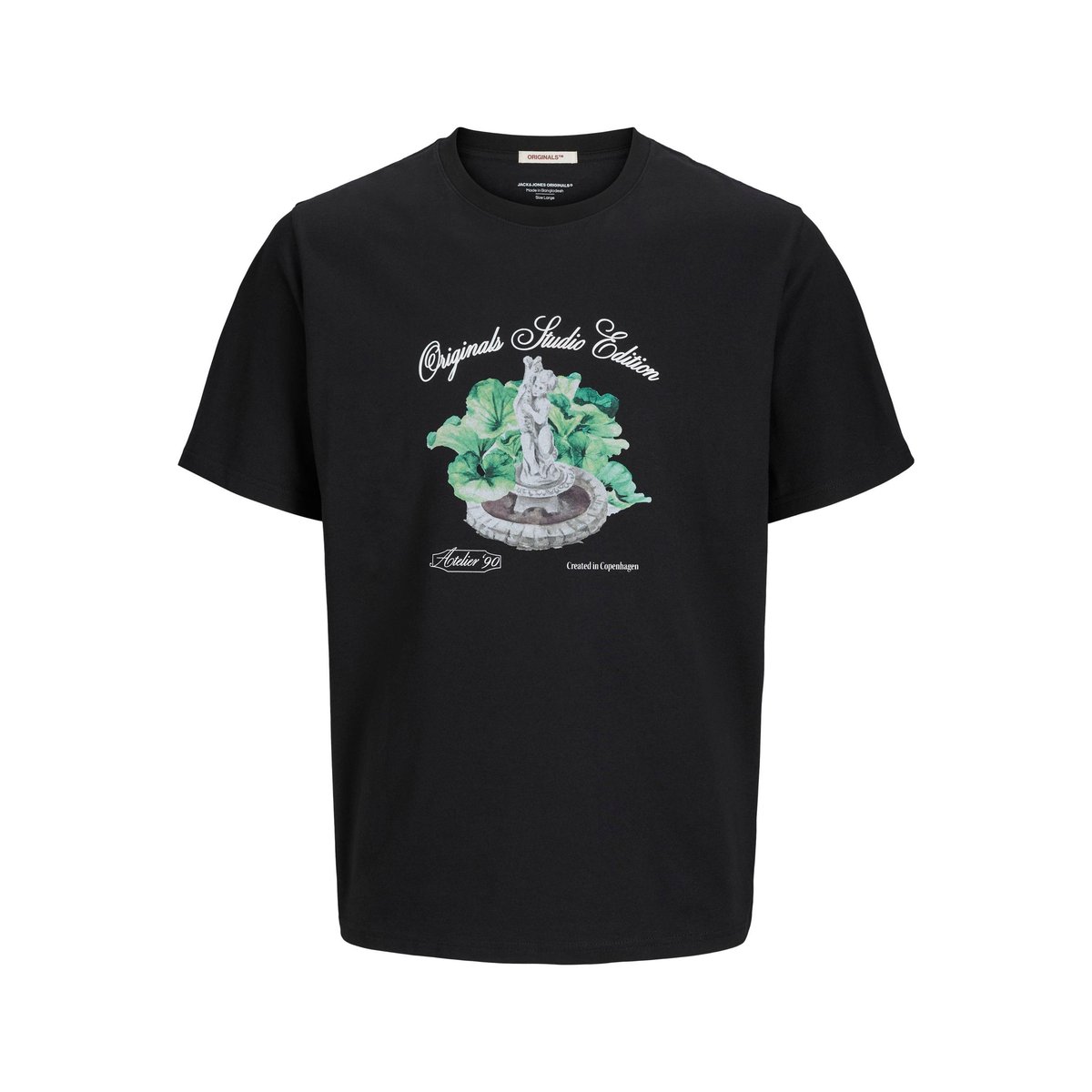 T-Shirt noire - black, JACK & JONES
