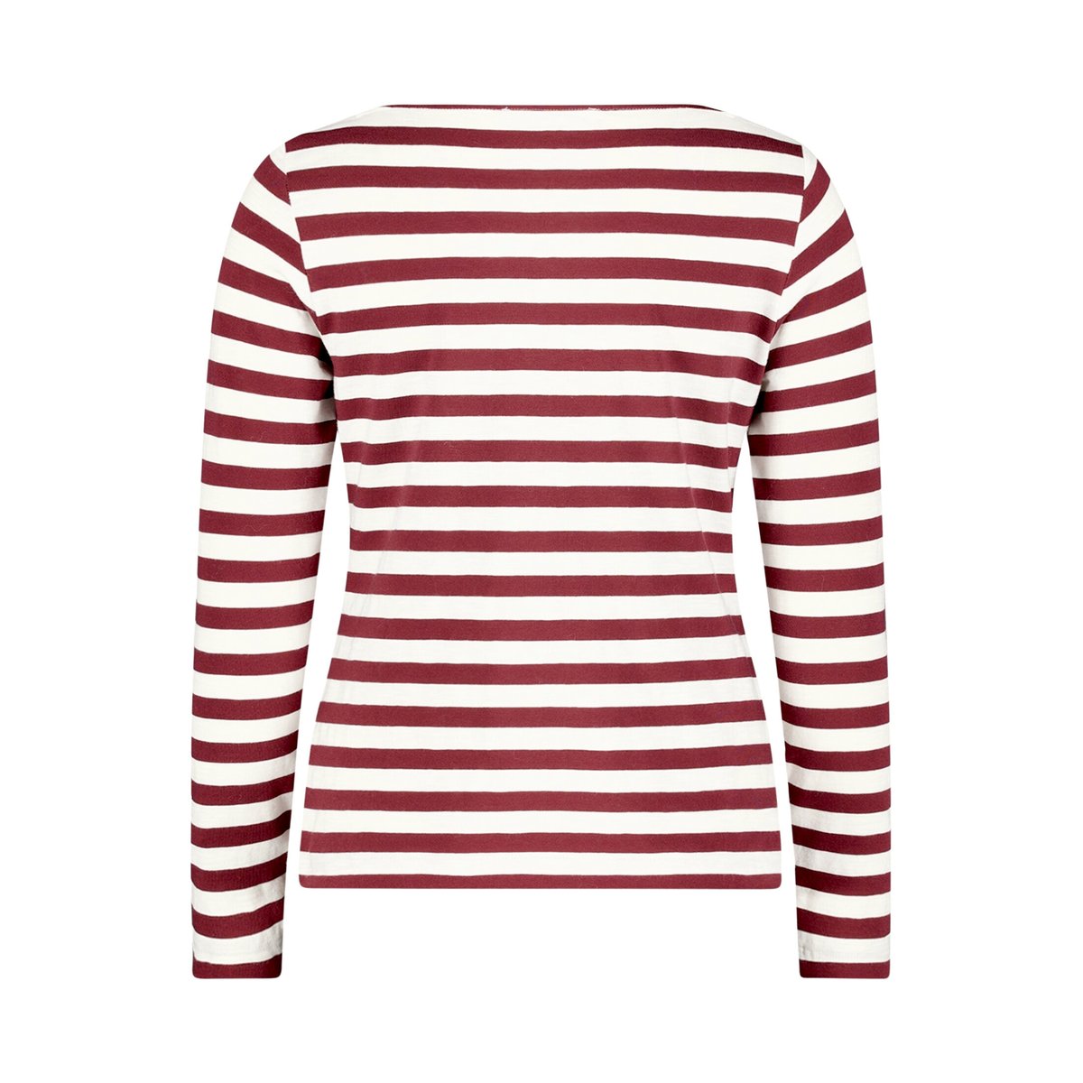 T-shirt à rainures à encolure bateau dark red/cream, BETTY & CO