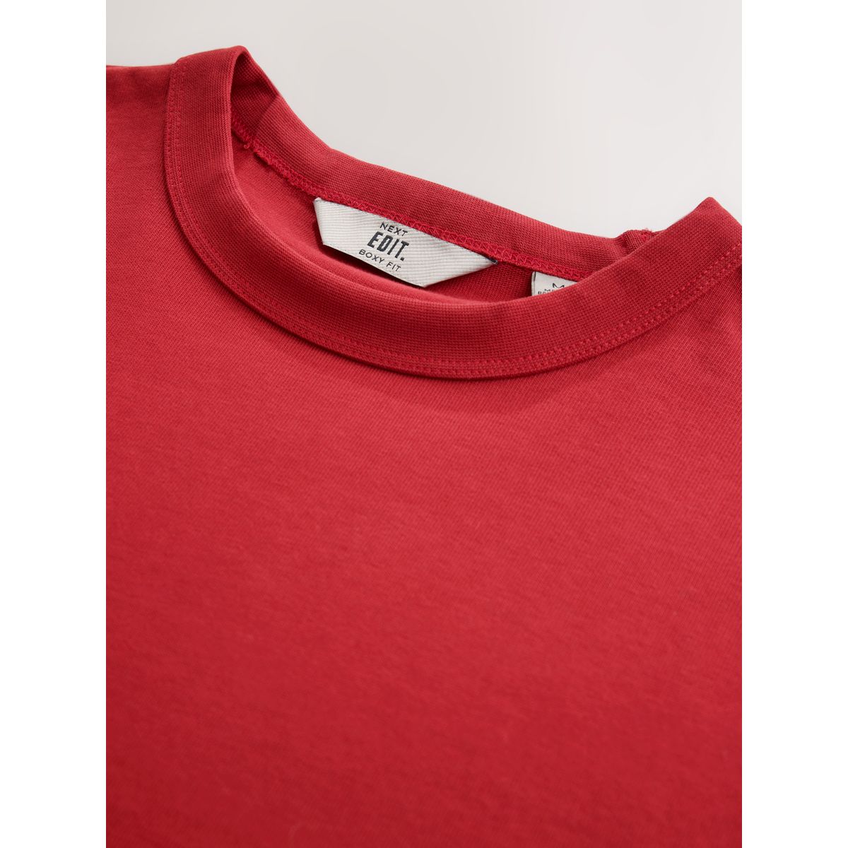T-shirt droit en tissu épais edit rouge, NEXT