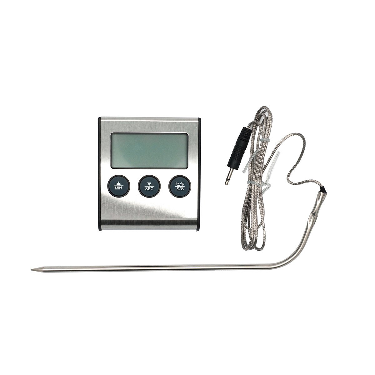 Thermomètre de cuisson digital à sonde gris, FACKELMANN