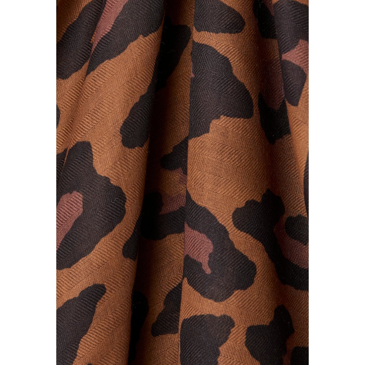 Foulard imprimé animalier jaune ocre animalier, DAMART