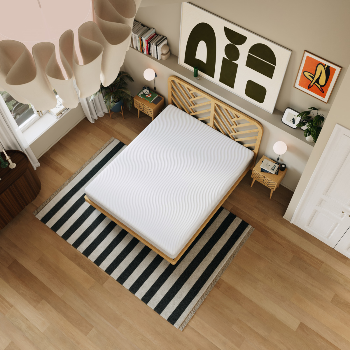 Matelas ressorts Hybride Ultime blanc, SLOME